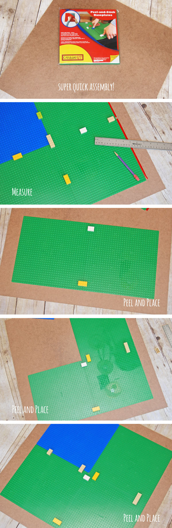 DIY Lego Table Assembly {OneCreativeMommy.com}