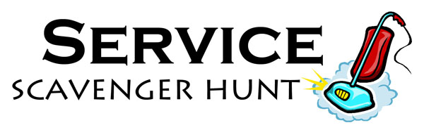 Service Scavenger Hunt Logo {OneCreativeMommy.com}
